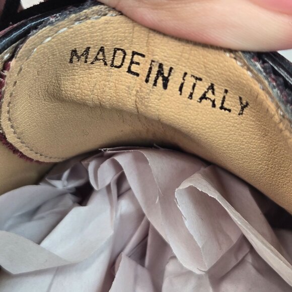 Wingtip Oxford Dress Shoes Mens Sz 10 Red Leather Preppy Lace Up Brogue Loafers - Picture 11 of 12